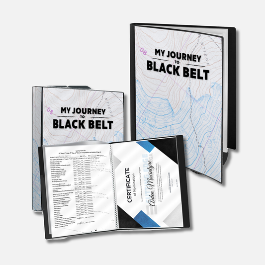 My Journey to Black Belt - Test & Certificate Folder